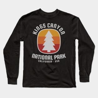 Kings Canyon National Park Retro Long Sleeve T-Shirt